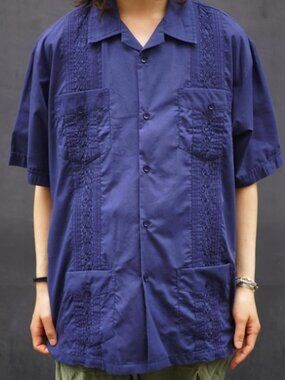 Vintage Maximos Yucatan Mexico, XL Men's Cuban shirt.